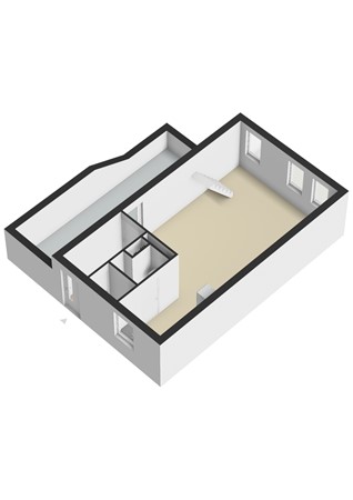 Plattegrond - Tenelenweg 172A, 6367 VZ Voerendaal - Tenelenweg 172 A Voerendaal - 1e Verdieping 3D.jpg